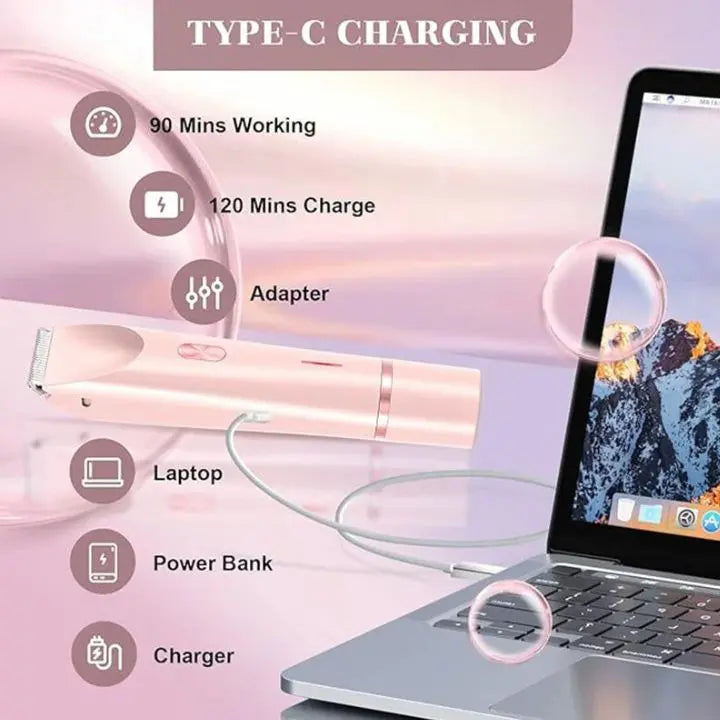 BowLift | 2-in-1 Women's Trimmer – Gentle & precise for face & body