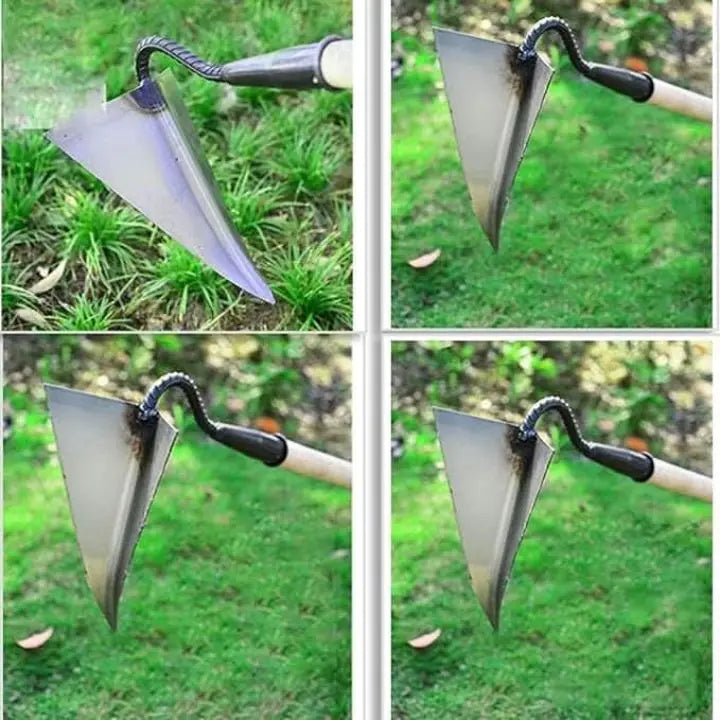 BowLift | 2-in-1 Stainless Steel Triangle Weed Remover & Soil Loosener