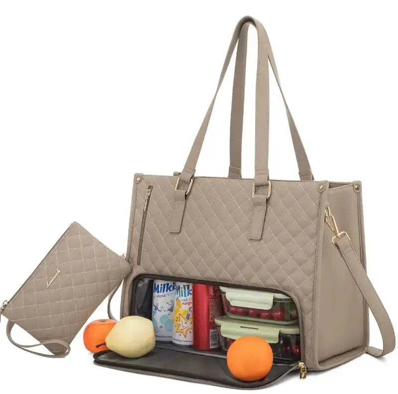 BowLift | 2-in-1 Insulated Bag with Laptop Compartment – Stylish & Practical for Work and Everyday Life