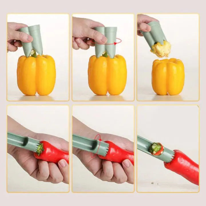 BowLift | 2-in-1 Pepper Corer & Vegetable Cutter