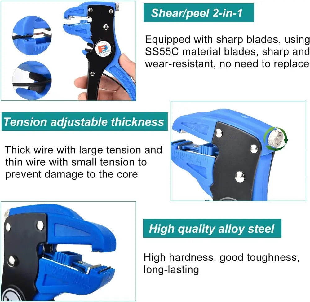 BowLift | 2-in-1 Professional Cable Stripper & Cutting Tool – For precise & clean electrical installations