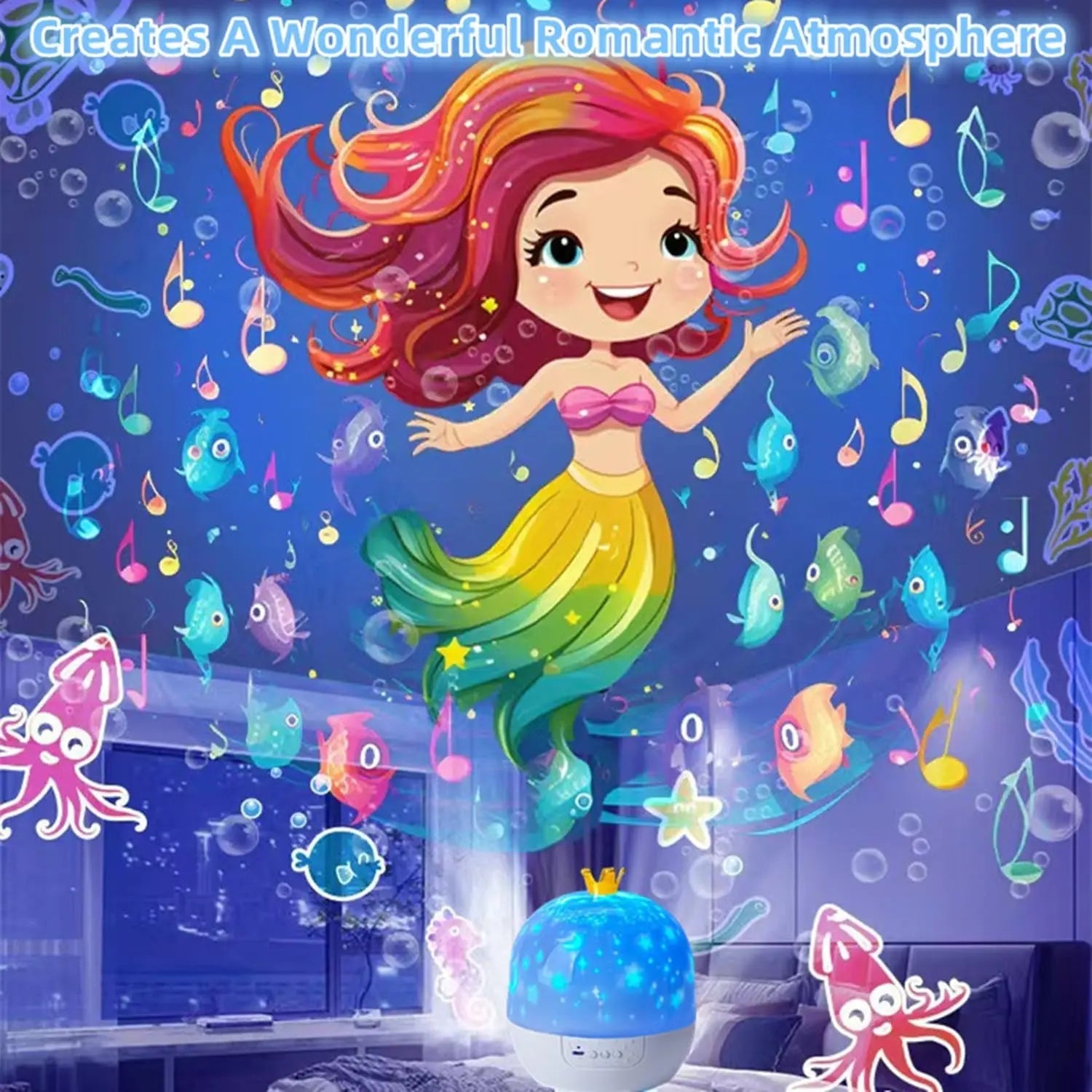 BowLift | 2-in-1 Star Projector with Night Light – Projection in Planetarium Quality