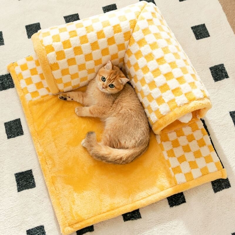 2-in-1 Cat Tunnel Bed - FurryFun Bowlift