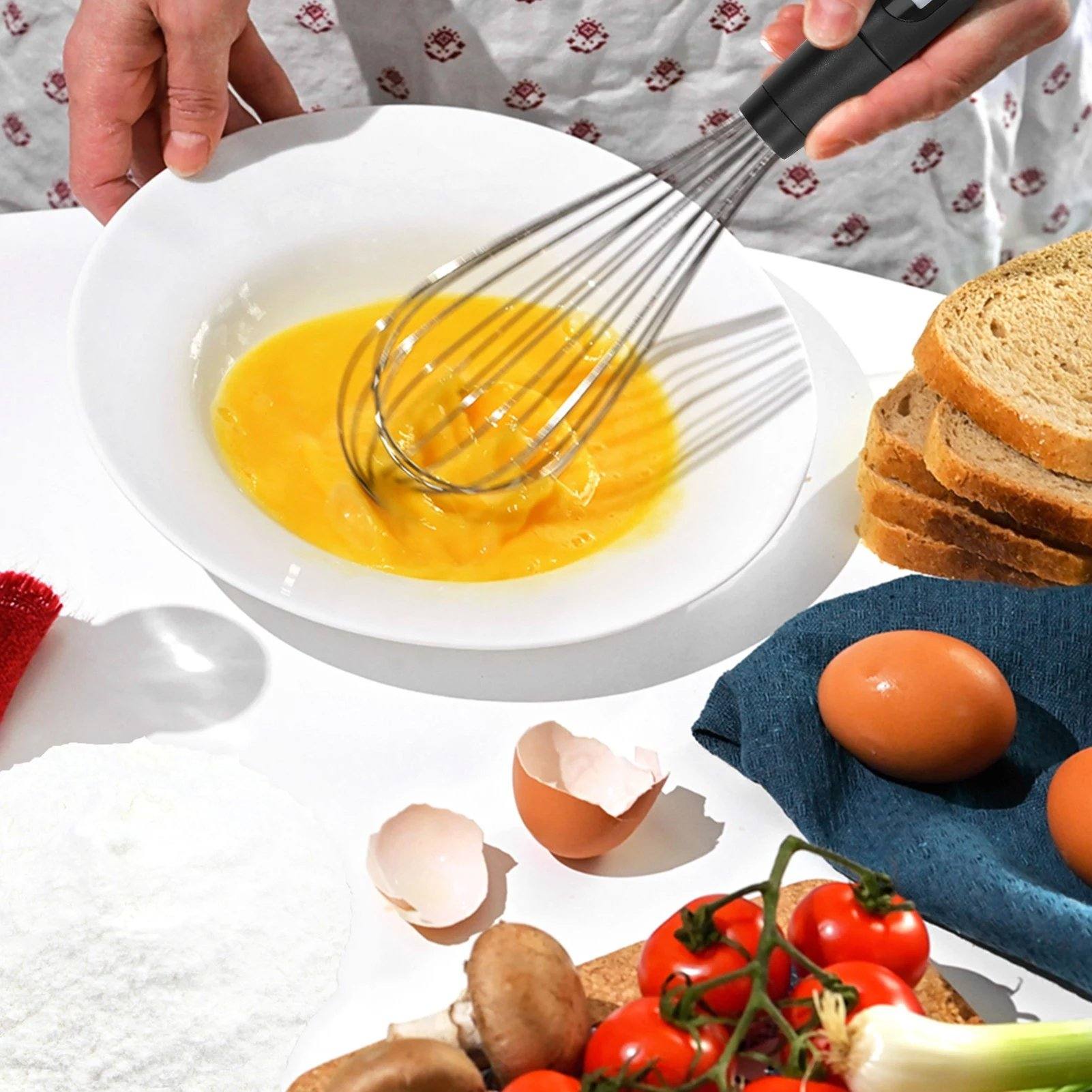 BowLift | 2-in-1 Instant-Read Food Thermometer and Egg Beater