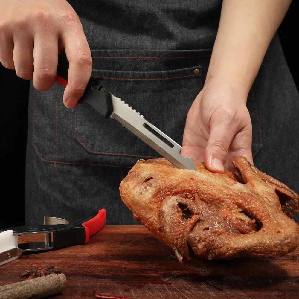 2 in 1 Multifunction Stainless Steel Kitchen Scissor With Handle | Bowlift