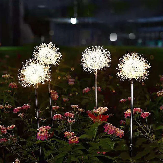 BowLift | 2-Pack: Outdoor Solar Dandelion Garden Lights