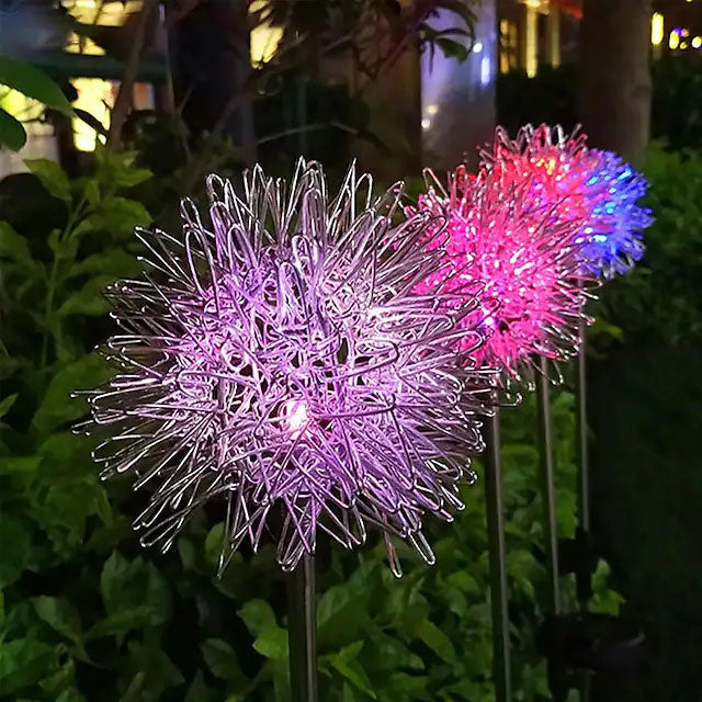 BowLift | 2-Pack: Outdoor Solar Dandelion Garden Lights