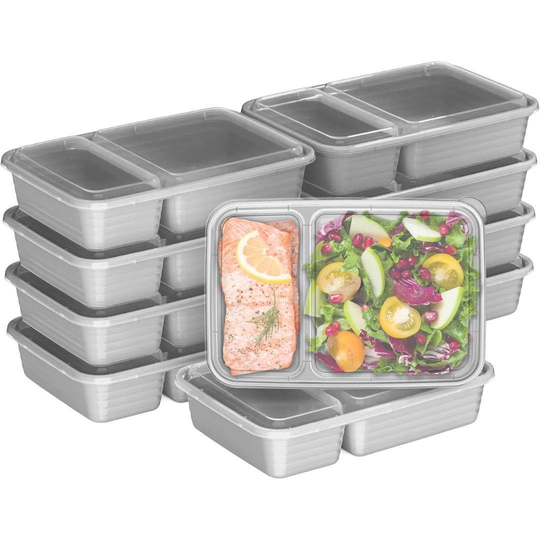 BowLift | 20-piece reusable 2-compartment food containers