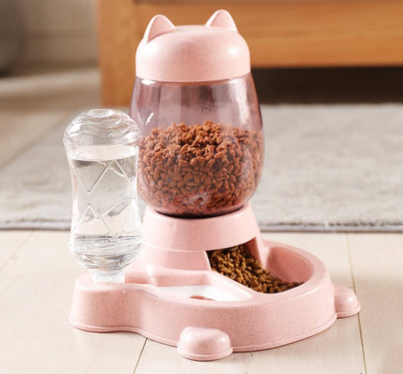 BowLift | 2-in-1 Automatic Pet Feeder, with Automatic Refill, Large Capacity, Detachable Design and Dust-proof Drinking Spout, For Cats and Dogs