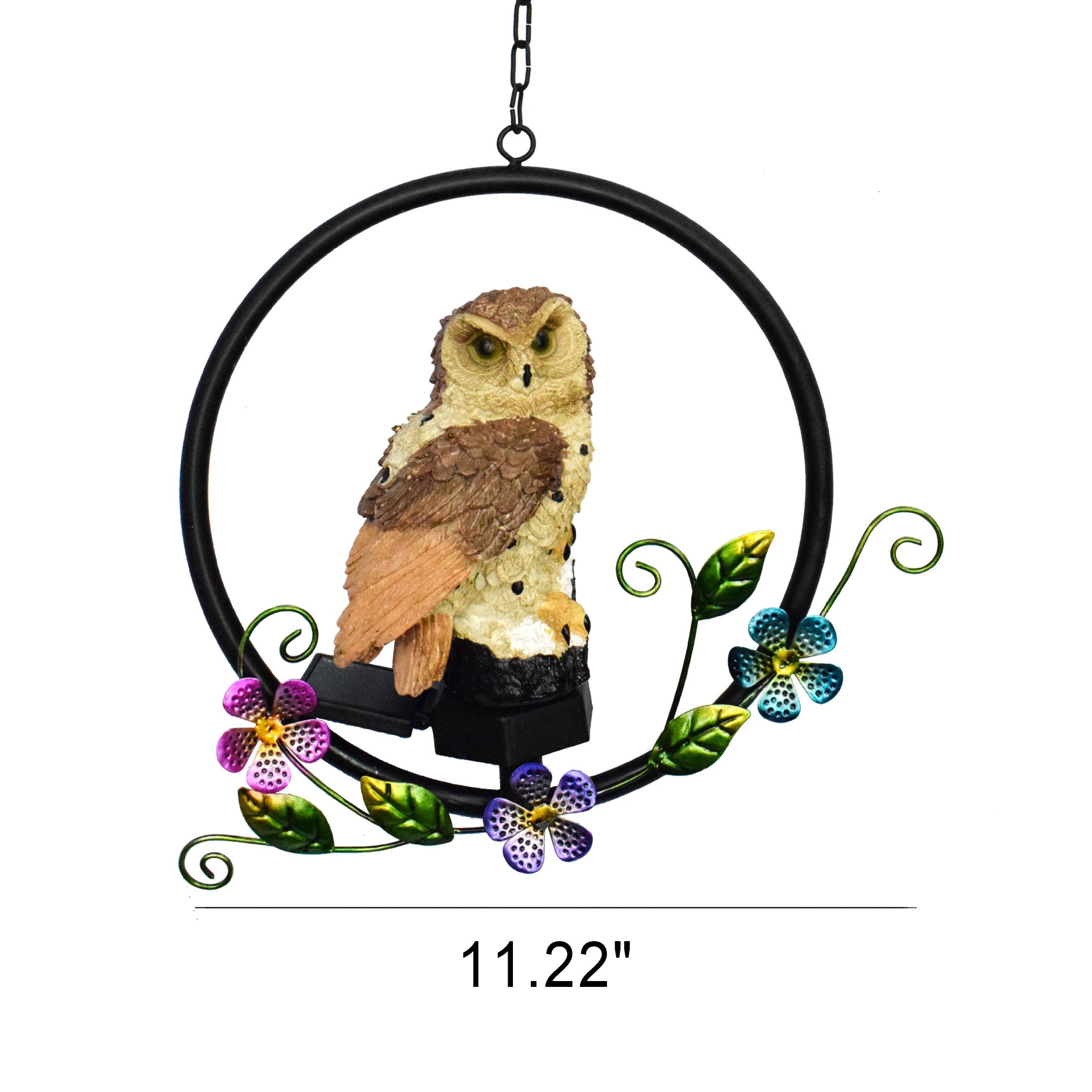 BowLift | European rustic owl solar waterproof outdoor garden pendant lights