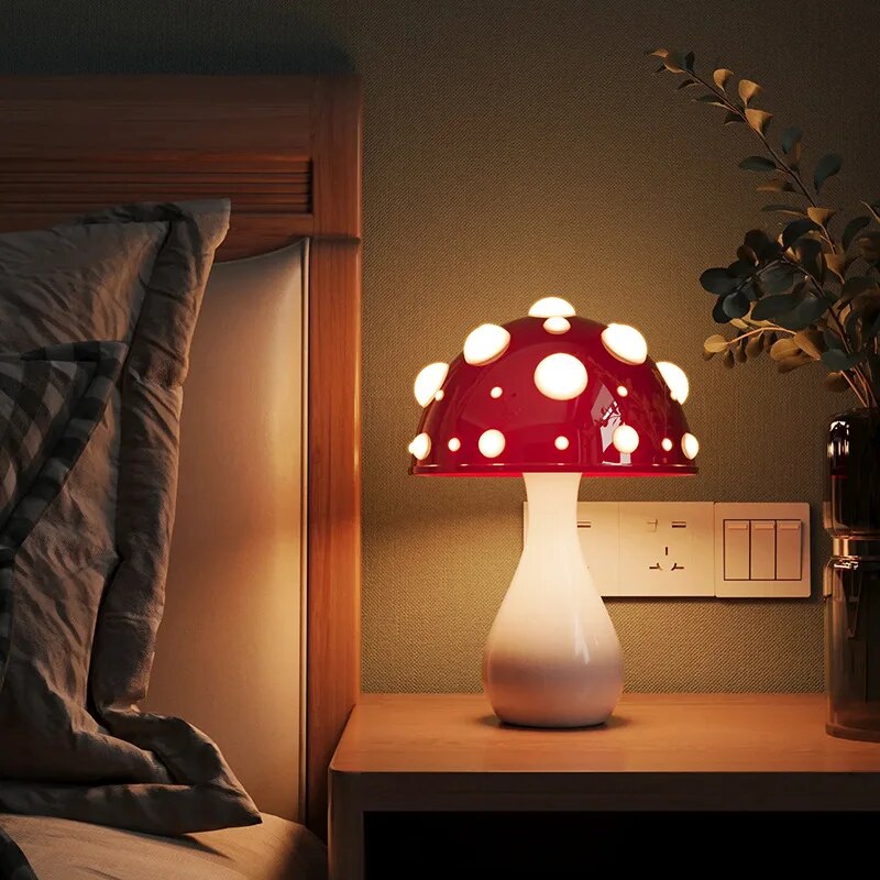 BowLift | LumiFungi – Luxury LED Table Lamp with Mood-Filled Mushroom Design and Dimmable Light