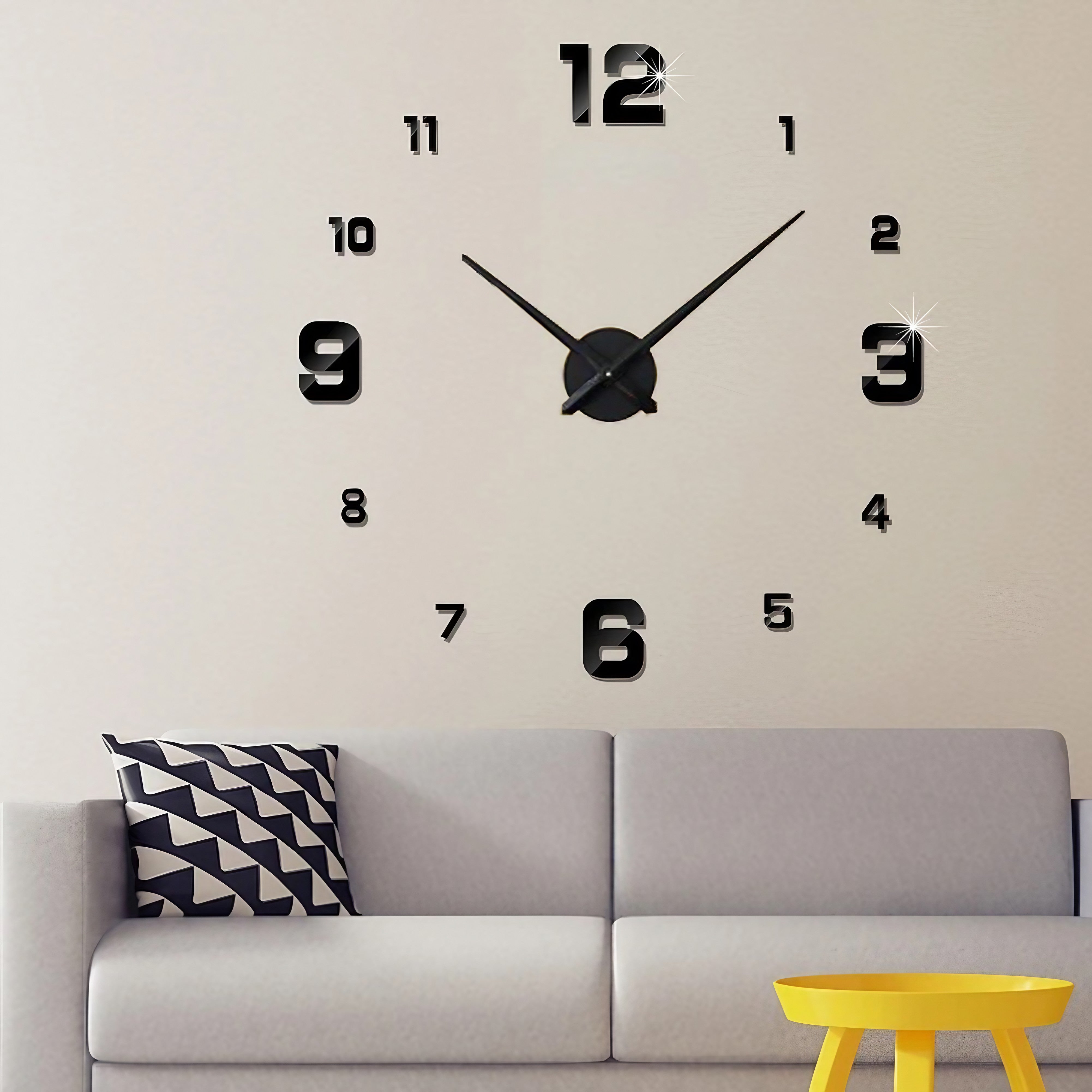 BowLift | 3D-LED wall clock – frameless DIY design