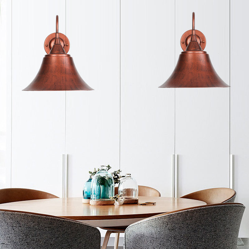 BowLift | Expansive Metal Wall Lamp Farmhouse 1 Head Dining Room Wall Light with Curved Arm