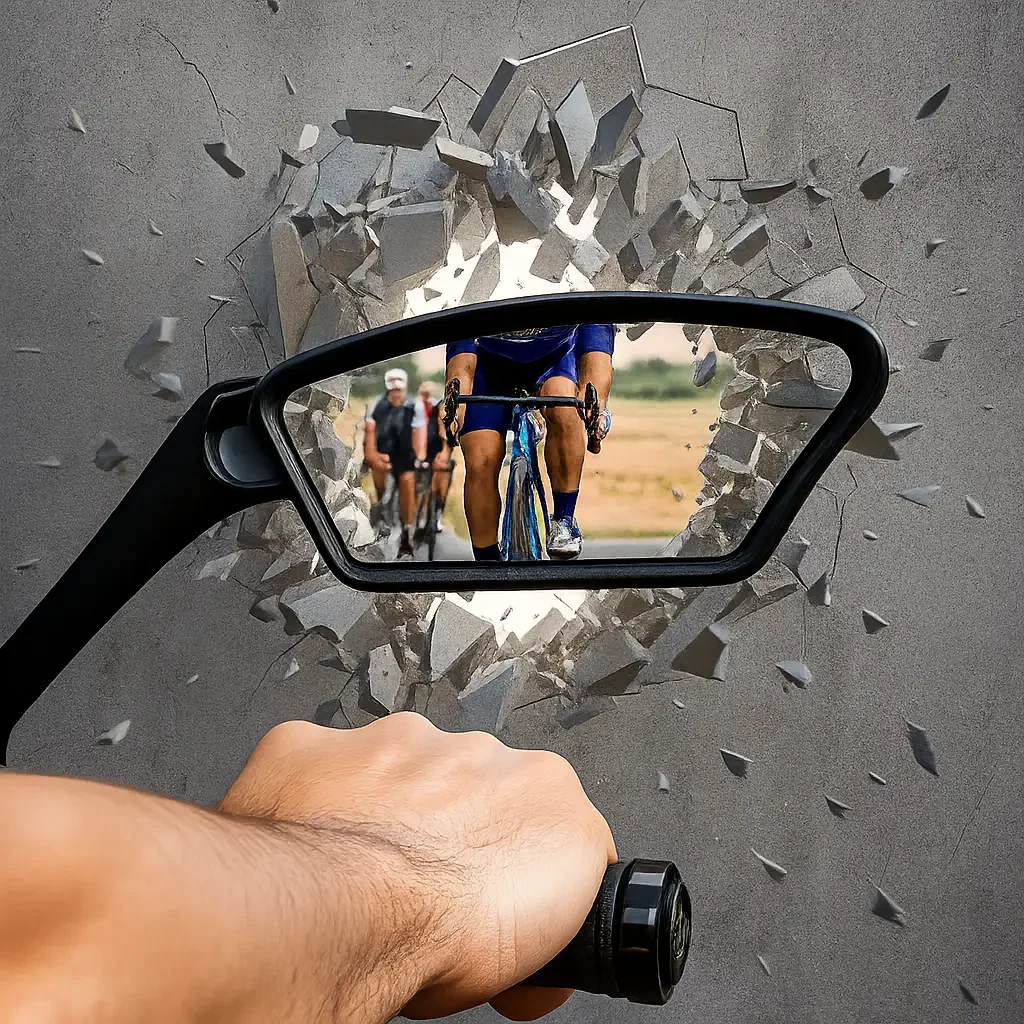BowLift | Shockproof bicycle mirrors – Impact-resistant like safety glass in cars