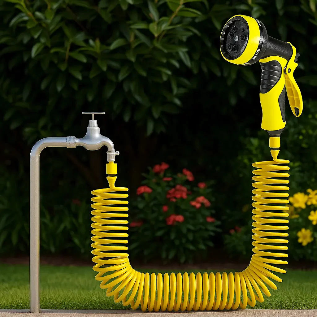 BowLift | Garden hose self-retracting – No more twisted hoses