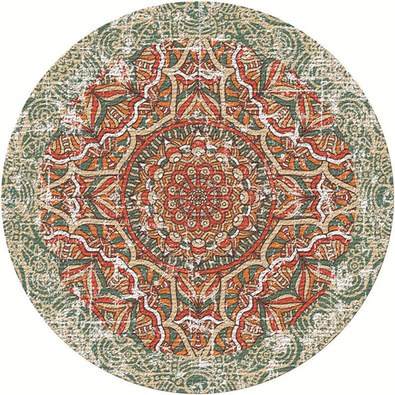 BowLift | Exotic Moroccan Carpet Multicolored Floral Pattern Rug Non-Slip Pet-Friendly Stain-Resistant Rug for Home