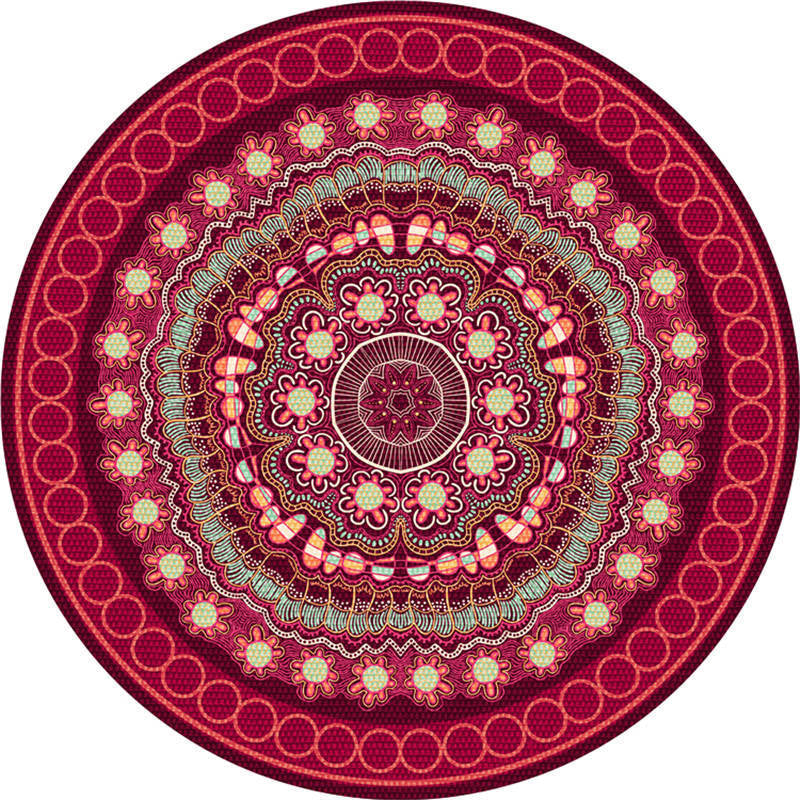 BowLift | Exotic Moroccan Carpet Multicolored Floral Pattern Rug Non-Slip Pet-Friendly Stain-Resistant Rug for Home