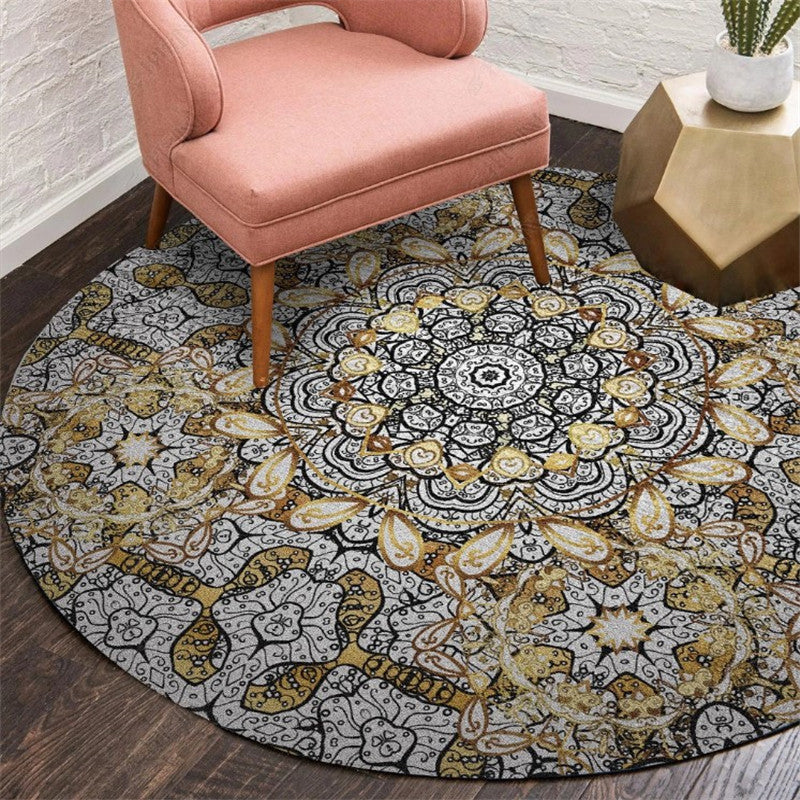 BowLift | Exotic Moroccan Carpet Multicolored Floral Pattern Rug Non-Slip Pet-Friendly Stain-Resistant Rug for Home