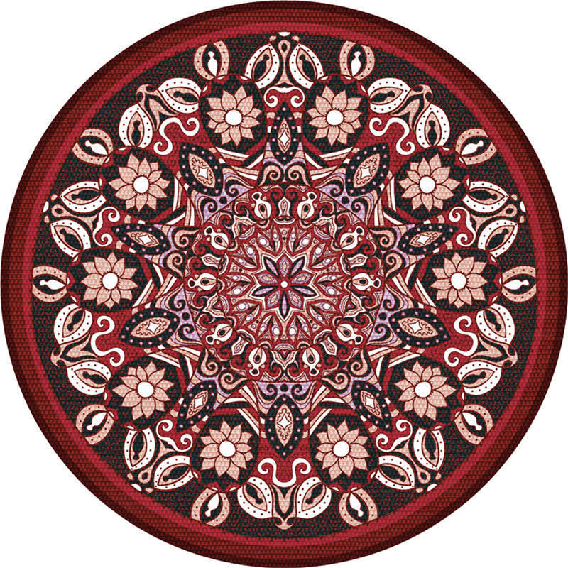 BowLift | Exotic Moroccan Carpet Multicolored Floral Pattern Rug Non-Slip Pet-Friendly Stain-Resistant Rug for Home