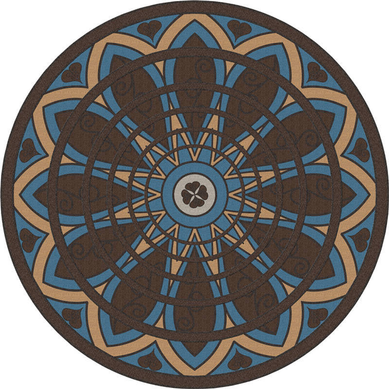 BowLift | Exotic Moroccan Carpet Multicolored Floral Pattern Rug Non-Slip Pet-Friendly Stain-Resistant Rug for Home