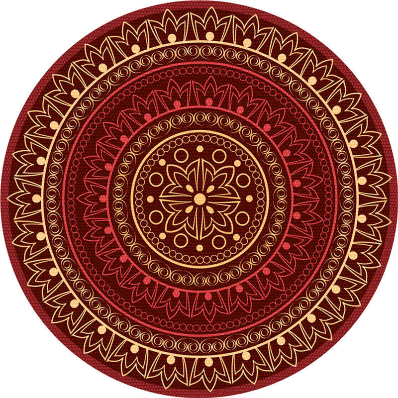 BowLift | Exotic Moroccan Carpet Multicolored Floral Pattern Rug Non-Slip Pet-Friendly Stain-Resistant Rug for Home