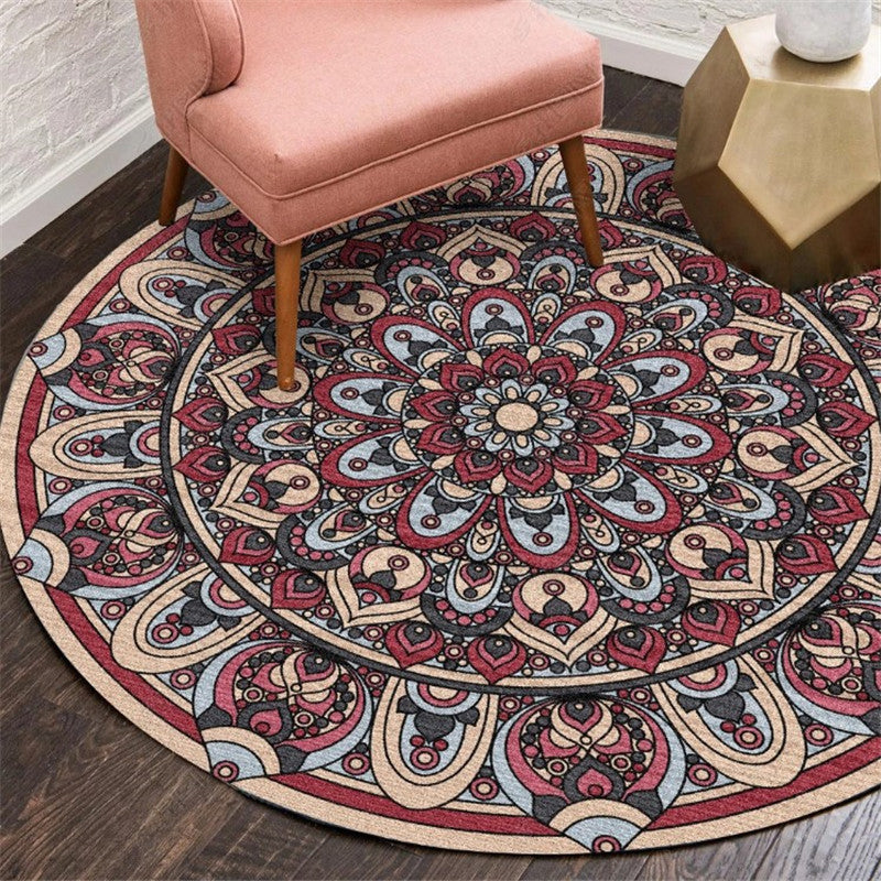 BowLift | Exotic Moroccan Carpet Multicolored Floral Pattern Rug Non-Slip Pet-Friendly Stain-Resistant Rug for Home