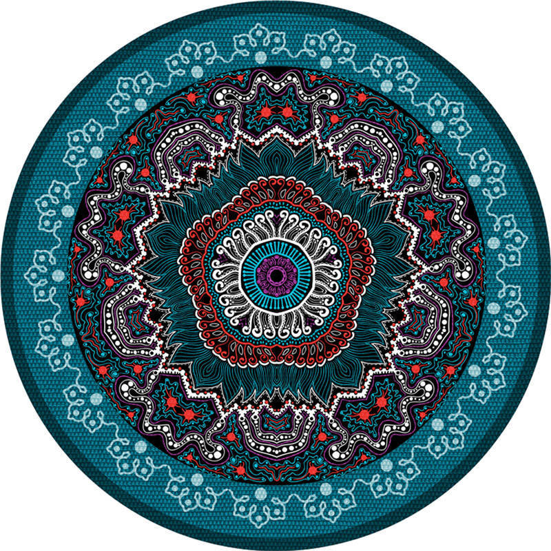 BowLift | Exotic Moroccan Carpet Multicolored Floral Pattern Rug Non-Slip Pet-Friendly Stain-Resistant Rug for Home