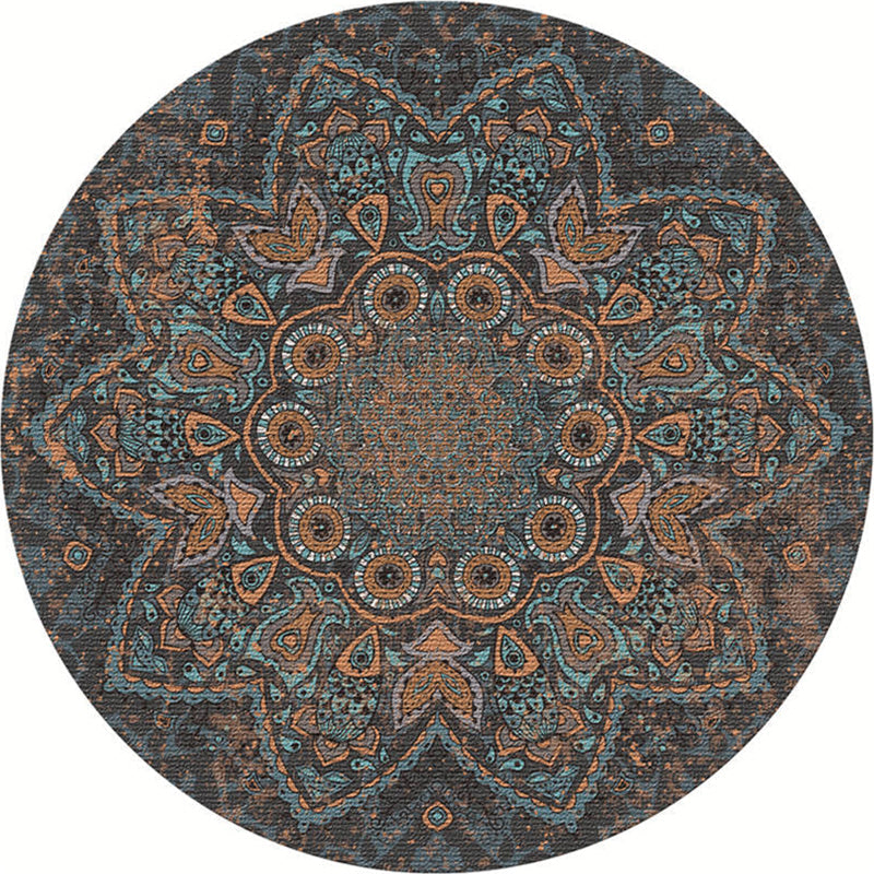 BowLift | Exotic Moroccan Carpet Multicolored Floral Pattern Rug Non-Slip Pet-Friendly Stain-Resistant Rug for Home