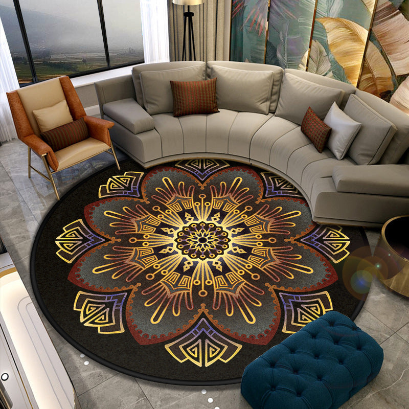 BowLift | Turkish Style Living Room Carpet Colorful Flower Carpet Synthetic Pet-Friendly Machine Washable Non-Slip Carpet