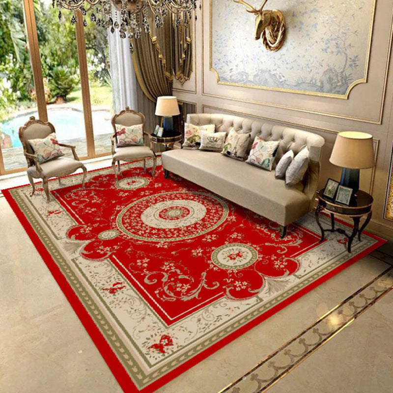 BowLift | Elegant Chinoiserie Rug Multicolor Floral Area Rug Non-Slip Backing Stain-Resistant Pet-Friendly Rug for Living Room