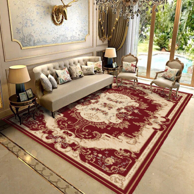 BowLift | Elegant Chinoiserie Rug Multicolor Floral Area Rug Non-Slip Backing Stain-Resistant Pet-Friendly Rug for Living Room