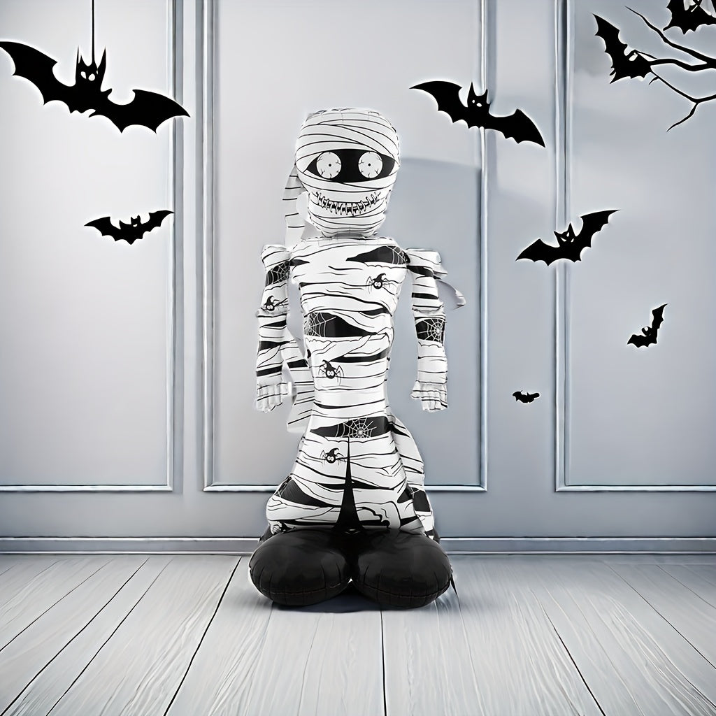 BowLift | Halloween Cartoon Inflatable Mummy Decoration | Spooky Freestanding Prop