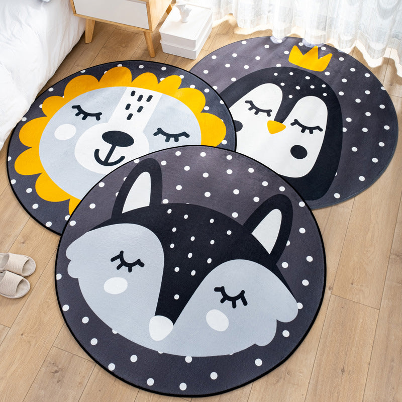 BowLift | Multicolor Baby Room Floor Rug Children Cartoon Pattern Rug Synthetic Non-Slip Back Stain Resistant Machine Washable Area Rug