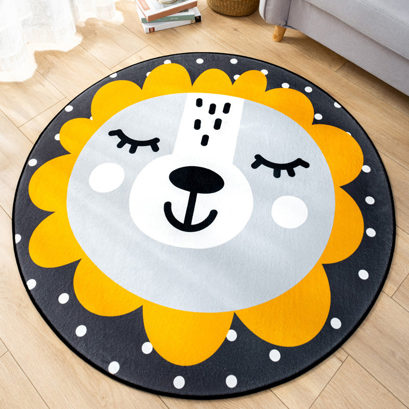 BowLift | Multicolor Baby Room Floor Rug Children Cartoon Pattern Rug Synthetic Non-Slip Back Stain Resistant Machine Washable Area Rug