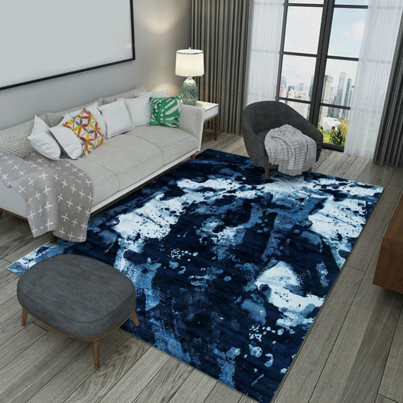 BowLift | Industrial Style Living Rug Multicolored Expressionism Rug Synthetic Non-slip Pet-friendly Machine washable Rug