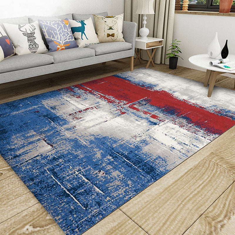 BowLift | Industrial Style Living Rug Multicolored Expressionism Rug Synthetic Non-slip Pet-friendly Machine washable Rug