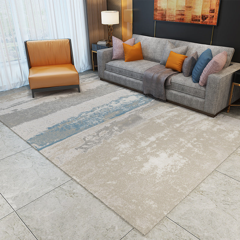 BowLift | Cyberpunk Rusty Look Area Rug Multi Color Polypropylene Rug Stain Resistant Non-Slip Washable Area Carpet for Guest Room