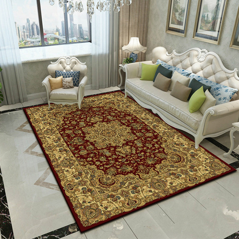 BowLift | Glam Floral Swirls Rug Multicolor Victorian Rug Synthetic Pet Friendly Non-Slip Stain Resistant Carpet for Home