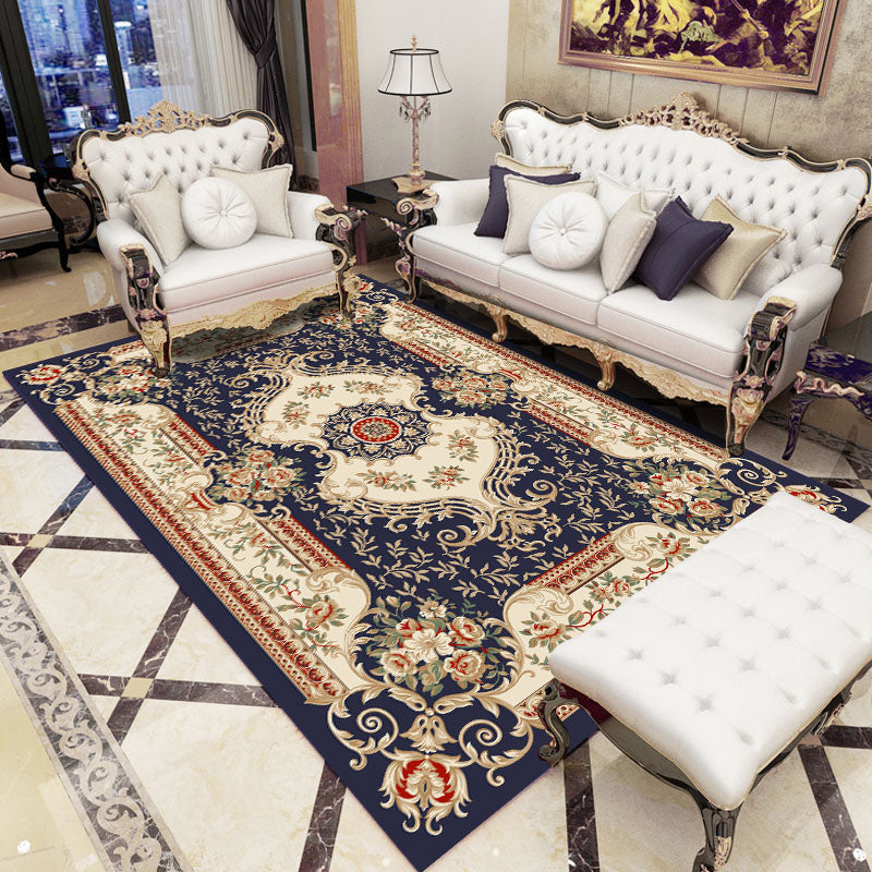 BowLift | Empire Floral Area Rug Multicolor Victorian Carpet Synthetic Stain Resistant Non-Slip Backing Pet Friendly Rug for Lounge
