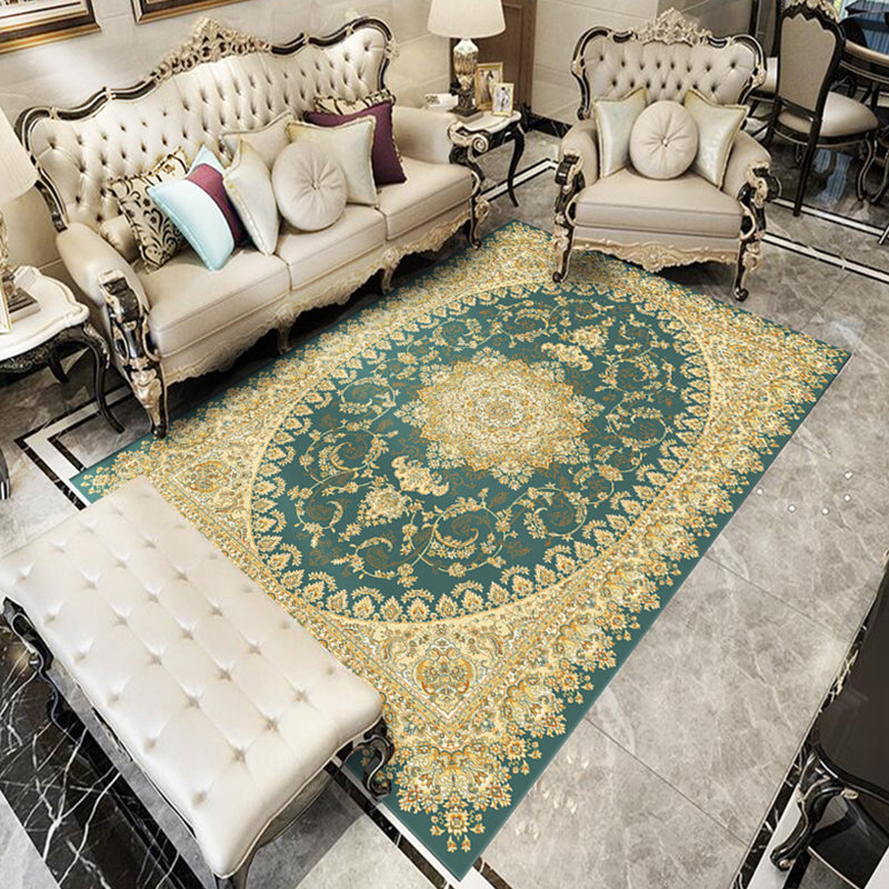 BowLift | Fancy Victoria Rug Multi-Colored Flower Rug Non-Slip Washable Pet-Friendly Rug for the Living Room