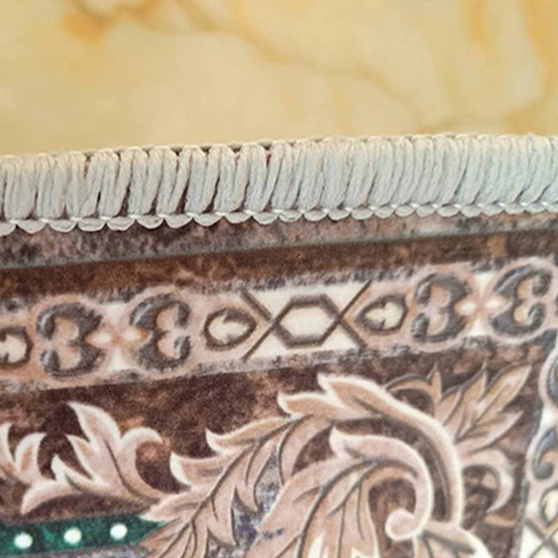 BowLift | Grandeur Multicolored Victorian Carpet Polyester Floral Pattern Carpet Pet Friendly Washable Non-Slip Carpet for Living Room