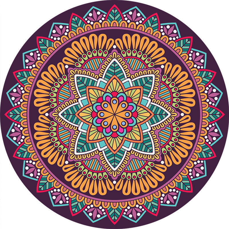 BowLift | Exclusive Moroccan Rug Multi Color Tribal Flower Rug pet-friendly machine washable non-slip rug for room