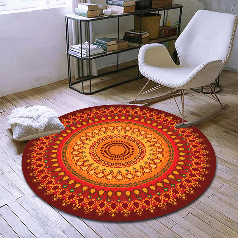 BowLift | Exclusive Moroccan Rug Multi Color Tribal Flower Rug pet-friendly machine washable non-slip rug for room