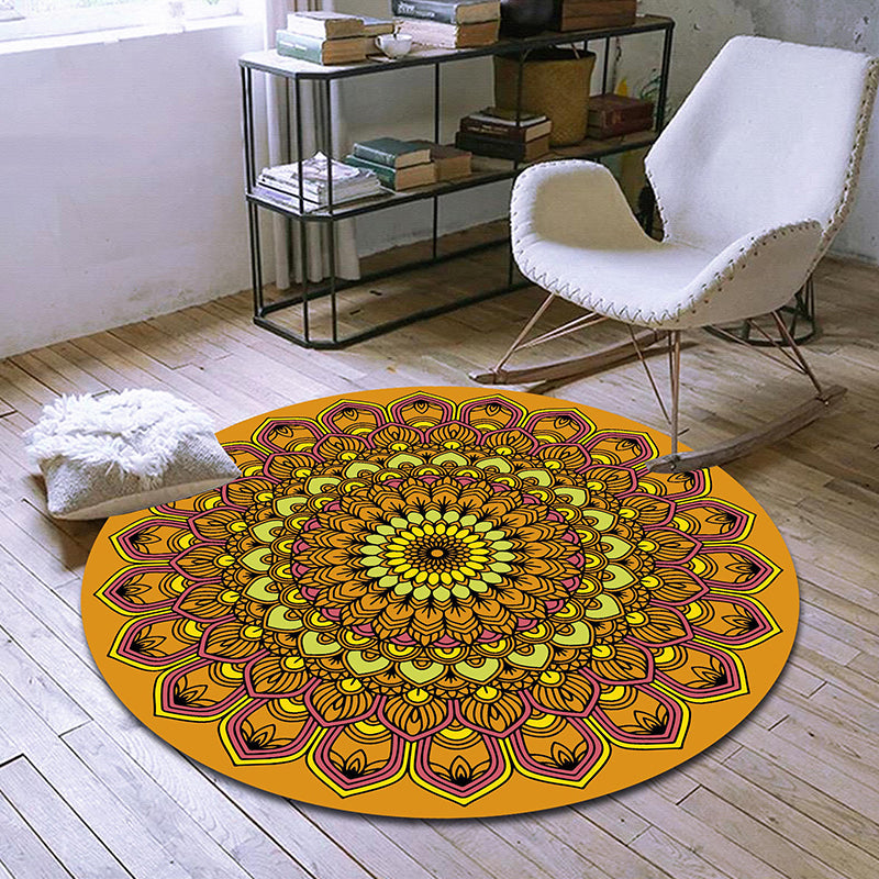 BowLift | Exclusive Moroccan Rug Multi Color Tribal Flower Rug pet-friendly machine washable non-slip rug for room