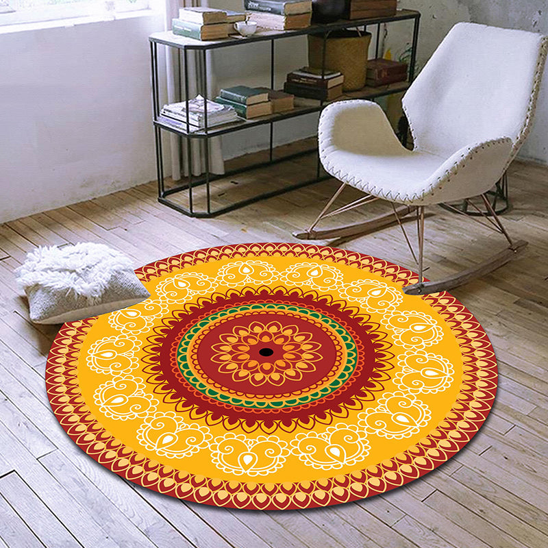 BowLift | Exclusive Moroccan Rug Multi Color Tribal Flower Rug pet-friendly machine washable non-slip rug for room