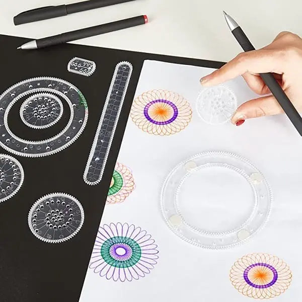 BowLift | 22-piece Spiral Ruler Set – Creative Drawing with System