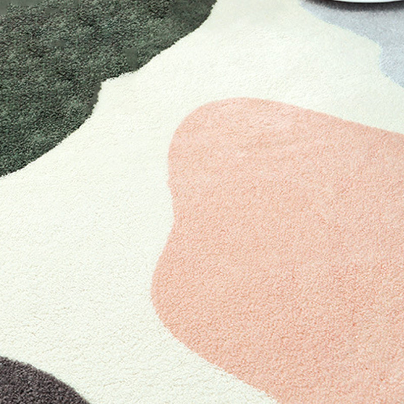 BowLift | Cute Kids Room Carpet Multi color Plant Printed Area Rug Polyester Non-Slip Rug Machine Washable Carpet