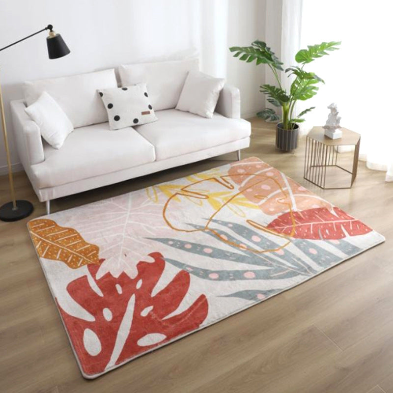 BowLift | Relaxing Color Block Rug Multicolor Acrylic Area Rug Non-Slip Back Stain Resistant Indoor Rug for Bedroom