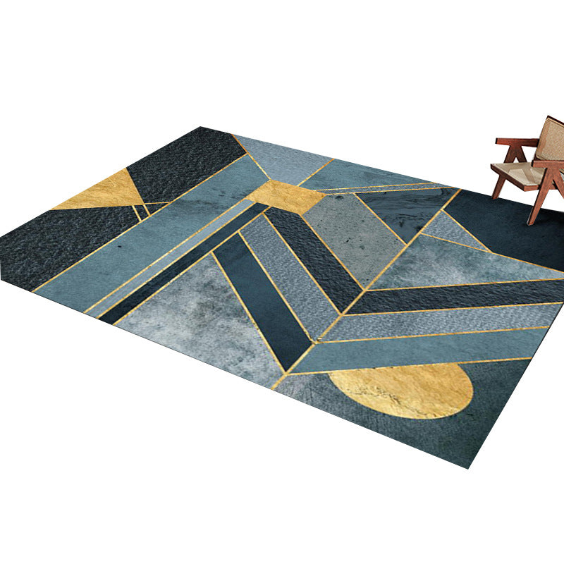 BowLift | Glam Home Decoration Rug Multicolored Abstract Print Rug Polypropylene Non-Slip Back Easy Care Rug