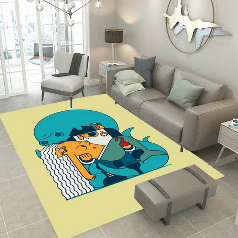 BowLift | Designer Room Decor Carpet Multicolor Fairy Tale Print Carpet Polyester Non-Slip Backing Pet-Friendly Carpet